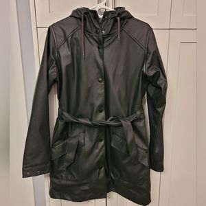 Helly Hansen black raincoat, women's size L
